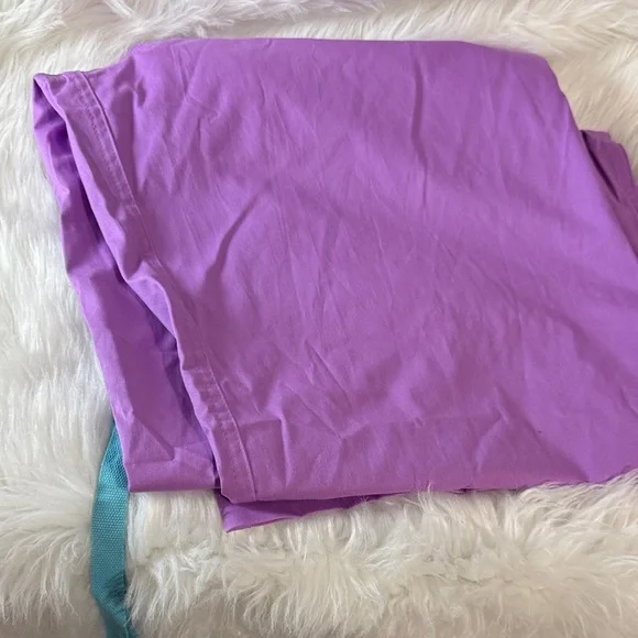 Purple scrubs with Blue Drawstring - Picture 4 of 5
